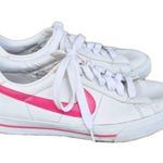 Nike  Women's Pink White Sneaker Shoes Sweet Classic Heart Leather Size 8 Vintage Photo 0