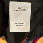 LPA FLORAL ROMANTIC WHIMSY GOTH BLACK BLUE COLD SHOULDER RUFFLED LONG SLEEVE TOP Photo 8