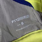 F2R Athletic Sports Grey Yellow Mesh Criss Cross Bra Small Gray Photo 3