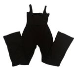 ​TIS Thrive Black Flare Jumpsuit Activewear Cutout L Size L Photo 1