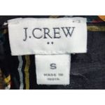 J.Crew Plaid Top Long Sleeve Organic Cotton Blend Blouse Size S Photo 2