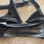 SheIn Black leather going out top  Photo 1