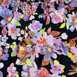 VERO MODA  Floral Mini Skirt - Black, Pink, Purple, Yellow Photo 1