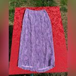 Gianni Bini Women Purple Skirt 6 Snake White Rayon Vintage Spring Summer Light Photo 4