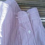 Dockers  M Red White Striped Button Down Top Photo 9