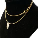 Vintage Made In Korea Gold Tone Snake Chain Women’s Necklace 23” Unused Photo 0