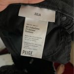 Paige Black Denim Angled Julia Frayed Jeans 29 Photo 7