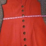 Maeve anthropologie vibrant red quilted shift dress size medium Photo 15