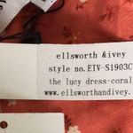 Ellsworth & Ivey Lucy Dress Coral Floral Linen Size M Photo 11