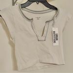 Urban Outfitters NWT Out From Under  Cream & Sage Green Crop Top M/L Photo 2