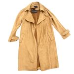 OOKIE & LALA Suede Trench Coat, Size L​​​​​​​​​​ Brown Size L Photo 0
