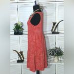Frye Burnt Orange Floral Tiered Cotton Dress Medium Photo 2
