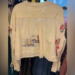 Free People NWOT  We The Free Ships And Sails Embroidered Top - ivory combo - M Photo 8