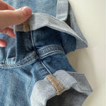 American Eagle  Mom‎ High Rise Light Wash Rolled Hem Short Shorts Size 4 NEW Photo 2