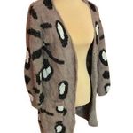 XOXO fuzzy soft eyelash cheetah cardigan Photo 0