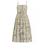 NWT RHODE Katrina Plumeria Golden Cotton Midi Photo 3