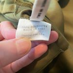 Isa Boulder bra top crop top green tie back lace up long sleeve small Photo 6