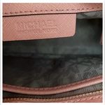 Michael Kors Dillon Pale Pink Leather Medium Saffiano Leather Satchel NWOT Photo 9