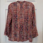 Peruvian Connection  Floral Paisley Blouse Size Medium Photo 2