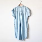 Thread and Supply Crescent Dress light wash Floret Print denim M Blue Size M Photo 4