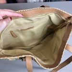 Lucky Brand  Boho Straw Floral Ella Shoulder Bag Tote Purse Green Pink Tan NWT Photo 5