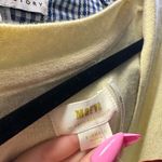 Anthropologie  Maeve Beth Puff-Sleeved Cashmere Cardigan in Canary Size XS Photo 4