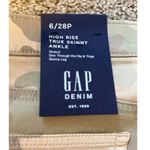 Gap  Light Camo High Rise Skinny Ankle Jeans | Women's Size 28/6P | NWT Photo 3