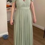 Azazie Calla Dusty Sage Maxi Dress Photo 0
