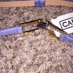 Carlisle BNWT Blue Snake Skin  Leather Skinny Belt Size XS Photo 7