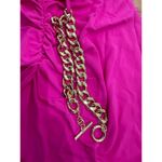 Veronica Beard  chain-embellished ruched stretch-jersey halterneck maxi dress  M Photo 9
