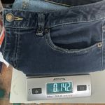 Michael Kors  Dark Wash Izzy Skinny Jeans Fitted‎ Gold Thread Size 8 Photo 8