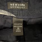 New York & Co Navy Tab Roll Up Pants Size 10 Blue Photo 6