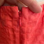 J.Crew Coral Strapless Dress Textired Eyelet A Line Lorelei Style Size 6 Resort Photo 8