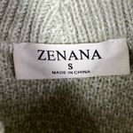 Zenana Outfitters Green Knit Balloon Sleeve V-Neck Pullover Sweater S Photo 4