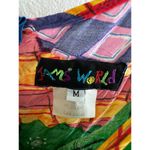 Jams World Vintage  Multi Color Patchwork Shorts Romper Photo 1