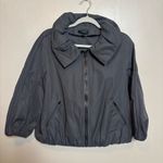 Ann Taylor  Womens Jacket Puff Collar and Sleeves Zipper Pockets Gray Size Medium Photo 0