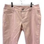 Maurice's  Lightweight Stretch Mid Rise Denim Pink Coral Jeans Size Large Regular Photo 2