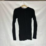 Modern Citizen NWOT Black Chunky Knit Long Sleeve Cable Knit Fitted Sweater Sm Photo 1