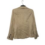 Ann Taylor  PETITES Beige 100% Silk Blazer Jacket Women Size 6P Lined Photo 1