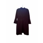 Eliza J  Women's Bell Sleeve V-Neck Cut Out Shift Eggplant Dress Photo 3