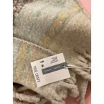 True Craft NWT Ivory Sail Combo Cozy Comfort Striped Fringe Wrap Scarf, OS Photo 4