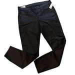 Gap NWT, Sz 32/14 Long Mid Rise True Skinny Jeans Coated Black Photo 2