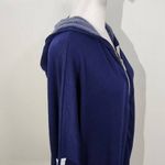Michael Lauren  Navy Zip-Up Hoodie Sweatshirt Size Medium NWT Revolve Blue Hoodie Photo 2