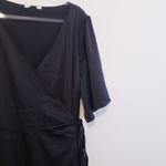 Baltic Born Vara Satin Maxi Wrap Dress Short Sleeve New Without Tags Photo 4