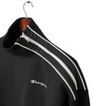 Champion  Fleece Sweatshirt Women’s Size XS Black Mock Neck Zip Shoulder Pullover Photo 8