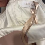 Meshki  amelita white halter neck bridal dress small NWT MIDI Photo 2