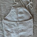 Full Tilt White Shirred Crop Top Photo 1