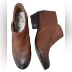 Vionic Jolene Burnished Toe Leather Ankle Boots Sz 10 Photo 3