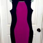 Cynthia Rowley  Women’s Navy Blue and Magenta Sleeveless Color Block Dress Size M Photo 0