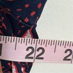 JustFab Women’s  Short Sleeve Floral Paisley Print Wrap Dress Size 2XL Navy & Red Photo 4